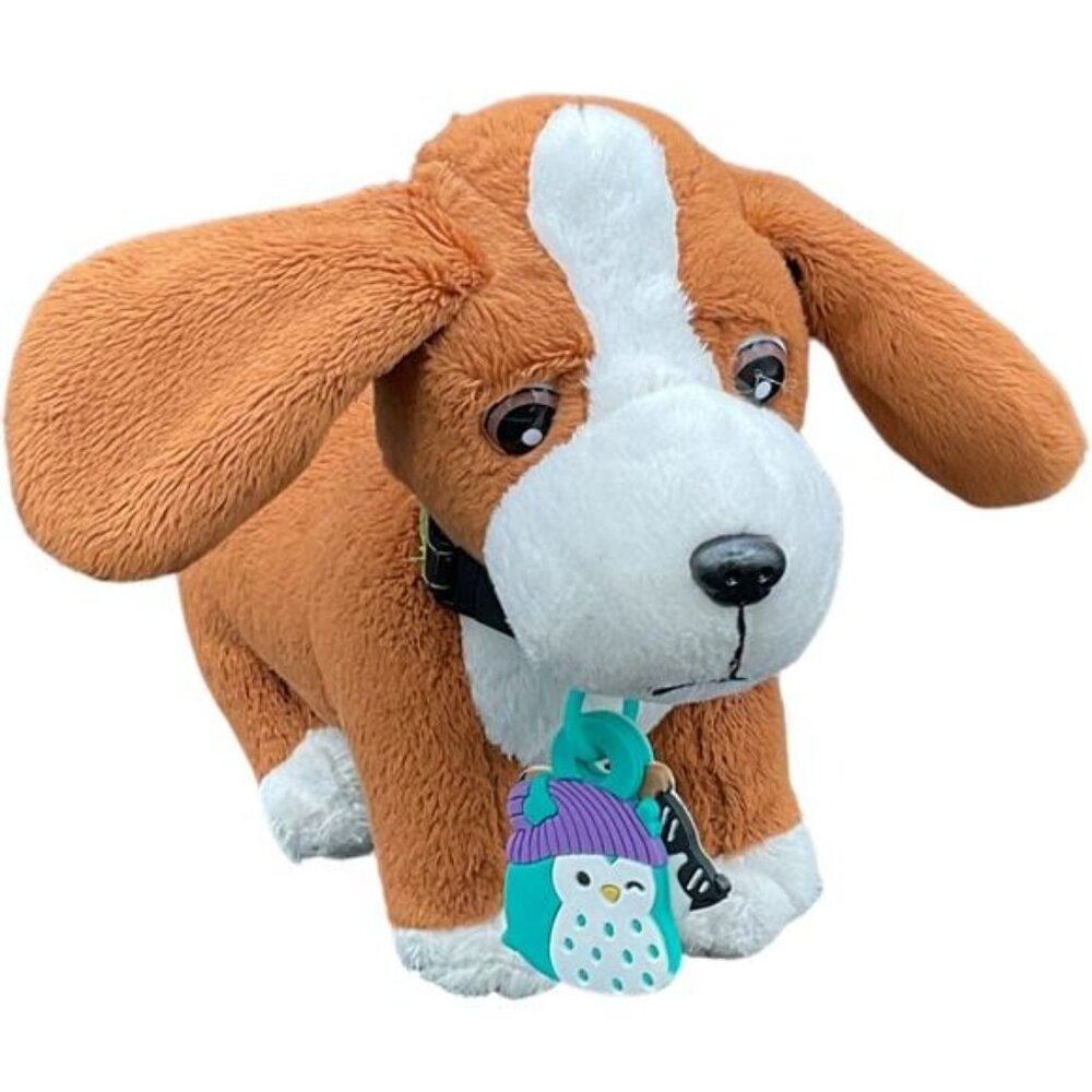 Our Generation Basset Hound Plush Puppy Dog Brown & White Stuffed Pet Toy 8"